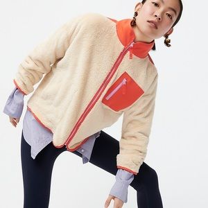 J. Crew Superplush Full Zip Sherpa